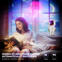 dheer Astronaut Starry 360° Adjustable Galaxy Projector Spaceman whit Remote Control Table Lamp image 2