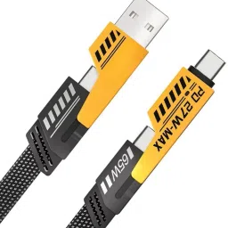 bhuvan1 4-in-1 Cable 13 A 1 m Braided Nylon Model 10th Gen | High Grade Gold Plated Ports | Ultra Fast Charging & Data Transfer | Supporting Thunderbolt, Type C, Lightning-4