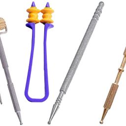 netclub Acupressure kit Sujok Jimmy Set of 3 With Copper Roller Jimmy Steel - Twin Head finger care body massager pain stress jimmy meridian point press pen fitness kit Massager-7