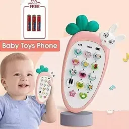 bongerking Rabbit Smart Phone Cordless Feature Mobile Phone Toys Mobile Phone for Kids image 3
