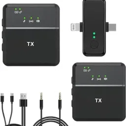 Soopii Dual Wireless Microphone | 3-in-1 Mic for Phone, DSLR, iPhone, Android, Laptop Camera Microphone-7