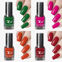 New Unique Color Rich Paint HD Shine Pastel Color Combo Set Orange, Pink, Red, Green-13