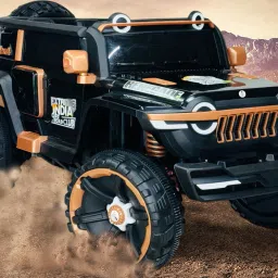 Big Jumbo Size 4x4 Off-Road Electric Car With Openable Doors Big Wheels Jeep Battery Operated Ride On-8