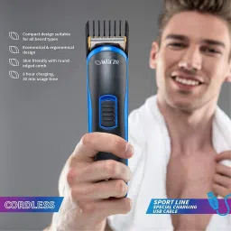 wurze WZ-1903A(Blue) Trimmer 30 min Runtime 5 Length Settings image 4