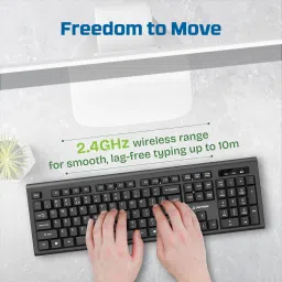 EARTHONIC WLK-200-E Wireless Standard Multi-device Keyboard Compatible with Desktop image 2