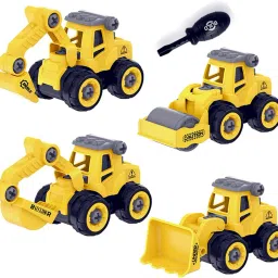 JCB Excavator Construction Truck Toy Disassembling Engineering car-19