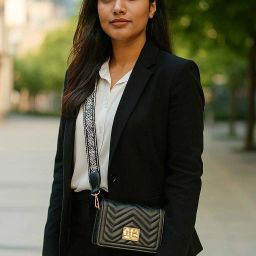 Black Women Sling Bag Stylish Sling Bag for Women & Girls Ideal for Travel, Shopping & College Black-image-56