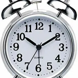 Analog Silver Clock-image-8