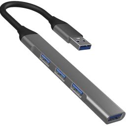 RuhZa USB Hub, USB to 4 Port USB 3.0 to USB 2.0 Hub OTG Adapter 4 in 1 USB Extender, Compatible with Phone Laptop, PC, Chrome-Book/Mac-Book/Pixel for Data Transfer. USB Hub-image-33