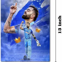 Virat Kohli 1 Digital reprint examination pad school collage Size 14x10 inch-picture-18