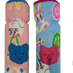 Baby Feeding Cotton Bottle Cover - Pack of 2 -250ml (Multicolor) (Multicolor)-picture-19