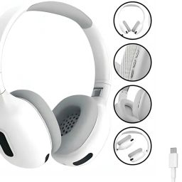 New Superior Sound Wireless Comfortable Fit with Type-C Cable Bluetooth & Wired Headset-image-89