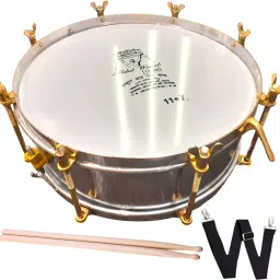 Premium 12-Inch Side Drum - Military & School Parade Percussion Acoustic 1 Drum Kit Set-image-78
