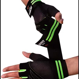 jai shri Genuine Netted With Sillicon Padds Gloves For Workout_ Gym & Fitness Gloves-picture-15