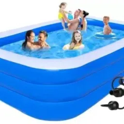 10 Feet Ract Kids Bath Tub with Air Pump Inflatable Swimming Pool Inflatable Swimming Pool-image-27
