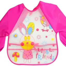 Baby Bibs, Long-Sleeved Waterproof Children's Feeding Apron Cartoon Print Babies-image-29