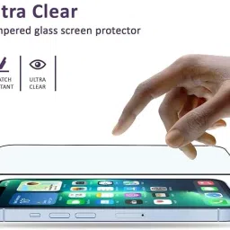 Technotech Tempered Glass Guard for iPhone 14 Plus, iPhone 13 Pro Max EZEE Premium Tempered Glass Screen Protector Guard with Easy Applicator image 3