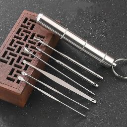 MSVTRADESS Ear Wax Cleaner Set, Ear Wax Remover Stainless Steel Tool Kit(PACK OF-6) Personal Care Appliance Combo-image-48