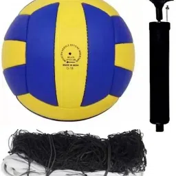 RV3 VOLLEY BALL + NYLON NET + AIR PUMP Volleyball Kit-picture-6