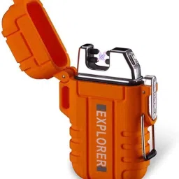 WRADER UPGRADED VERSION WATERPROOF Flameless Electric Lighter Dual Arc Plasma Lighter Rechargeable Lighter Windproof Explorer Lighter Cigarette Lighter for Camping Cigarette Lighter-image-16