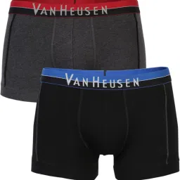 Pack of 2 Men Black Pack of 2 Solid Antibacterial Colour Fresh Trunks Solid Men Trunk-19