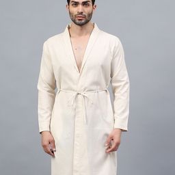 la intimo Sol Wrap Knee length Solid Men Swim Top Beige Swimsuit-picture-2