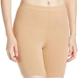 Solid Women Beige Cycling Shorts-image-0