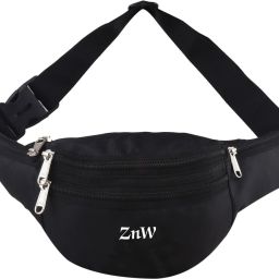ZnW Black 5 Zipper Compartments_2 Waist bag-image-63