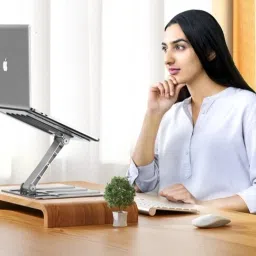 TECHGEAR Laptop Foldable Lifting Bracket, Raised Radiator Bracket, Aluminum Laptop Stand-14