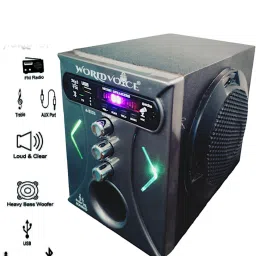 world voice Series BT GREY NANO DJ LED Sub-woofer/ECHO MIC SYSTEM BT/FM/MP3/USB/SDCard/AUX 160 W Bluetooth Home Audio Speaker-16
