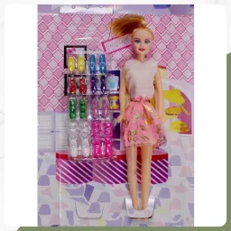 Baby Doll Set with Three dresses, 1 Mini Doll, and Assorted Styling Pieces-image-88