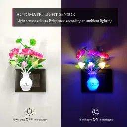 inspirecloud auto ON/Off Sensor plug in Night lamp with Multicolor Light Illuminate Pack of 2 Night Lamp image 3