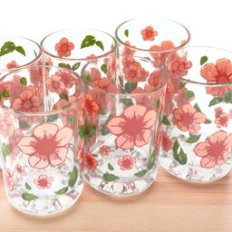 crockware (Pack of 6) CRKWR_6PCS_gls_Florist-19_HH04 Glass Water/Juice Glass-picture-7