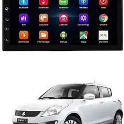 Android Double Din Screen 7 inch Car Media Player with Touch Screen, Mirror Link, Bluetooth, Media Player Universal Swift Old For All Models Car Stereo-picture-0