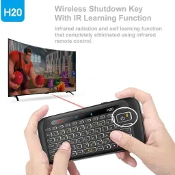Etzin H20 Mini Wireless Keyboard(EPL-600KM-001) Wireless Handheld Gaming Keyboard Compatible with Desktop, Laptop, Mac multimedia_keys,H20 Mini Wireless Keyboard(EPL-600KM) image 3