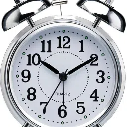 Analog Silver Clock-11