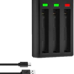 Power Smart Battery Charger 3-Channel USB Battery Quick Charger for Insta360 ONE X2 Action Camera Battery Charger-image-20