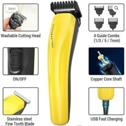 EPI MAN'S RECHARGEABLE WATERPROOF CONTINUOUSLY OPERATION CONVINENT DC HAIR TRIMMER Grooming Kit 90 minRuntime 4 Length Settings-image-11