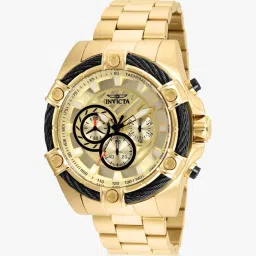 Bolt Chronograph Quartz Gold Dial Analog Watch - For Men 25515-picture-10