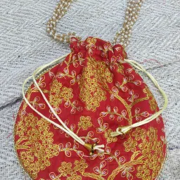 Women Red Potli-image-22