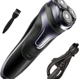 KMJI 3D Floating Head Rechargeable Shaver Beard Trimmer Shaver For Men-image-3