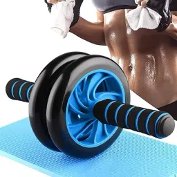 Double Ab Wheel Roller With Knee Pad | Abs Roller | Exercise Roller Ab Exerciser Ab Exerciser-28