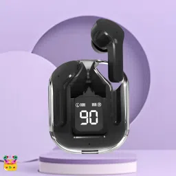 Ultrapods Max Blutooth Earbuds With Transparent Design Case & Led DisplayR448 Bluetooth Headset-image-88