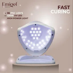 emigel professional UV LED 120W Nail Lamp |Nail Polish Curing Lamp |4 Timer Setting Sensor Nail Polish Dryer image 2