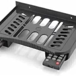 Wall Mount Set Top Box Stand with Double Remote Holder Plastic Wall Shelf-picture-6