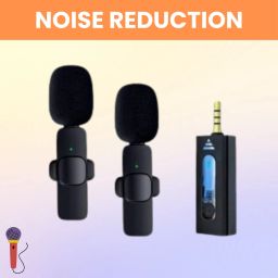K35 Wireless Mic With Collar Microphone forYoutube/Voice Recording/InterviewB257 Microphone-image-75