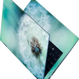Anweshas Full Body Laptop Skin Sticker - Greenish Dandelion Wallpaper Self Adhesive Stretched Vinyl Laptop Skin Compatible for 15.6 inch-image-25