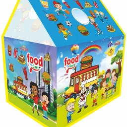 Kids foldable and portable Food Cart printed Theme play tent house , Play Zone ,for indoor and outdoor-7