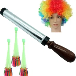 (1 Holi Pichkari+3 Magic Balloon+1 Malinga Cap)For Holi and Summer Pool Water Water Gun-image-23