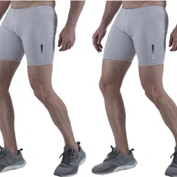 troopline Solid Men Grey, Grey Tights-picture-21
